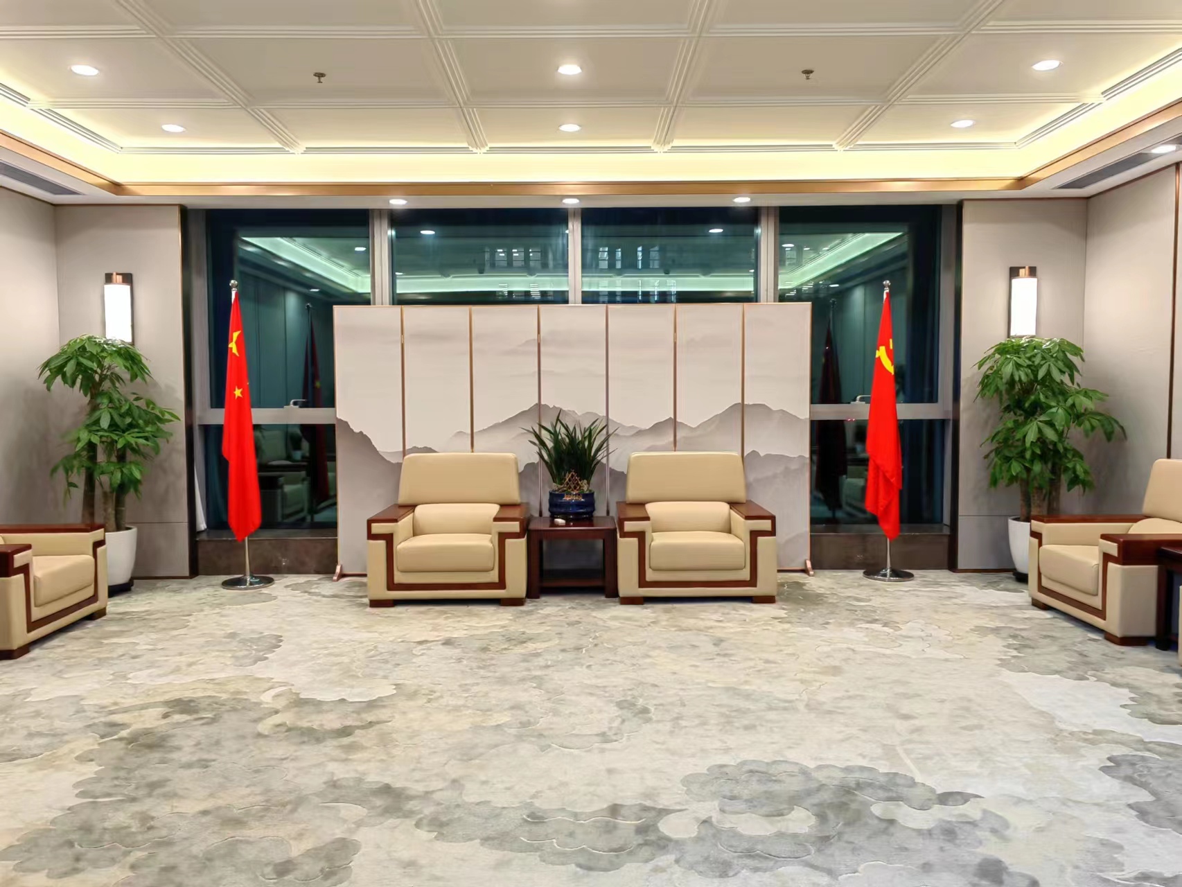 长沙花卉租摆——办公楼绿植租摆-绿植租摆-办公楼摆花-中国二冶集团湖南分公司 - 长沙花卉租摆-新憧憬园艺